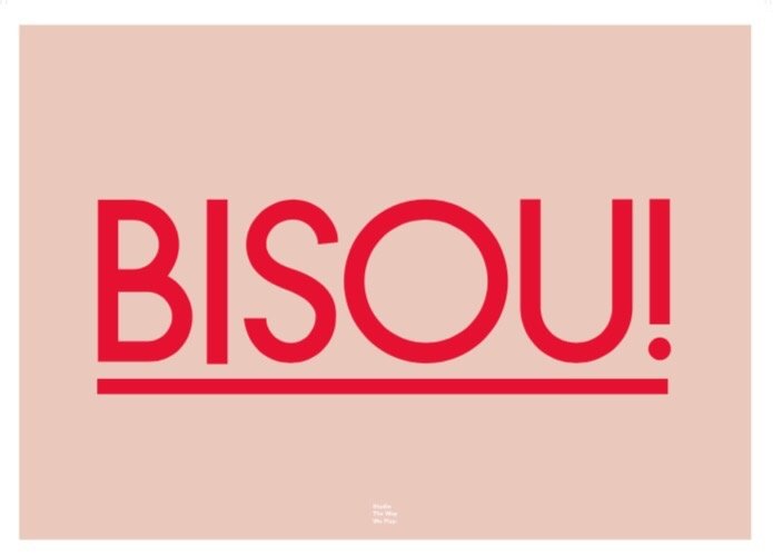 Bisou Poster 70 x 50 cm