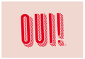 Oui Poster 70 x 50 cm